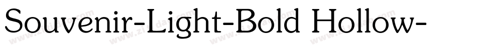 Souvenir-Light-Bold Hollow字体转换